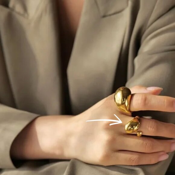 Jewelry - 🇮🇹 “Florence” Water Droplet Ring